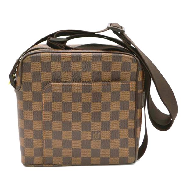 87196 1 Louis Vuitton Olaf Damier Satchel Bag Gray