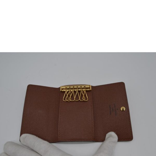 87226 4 Louis Vuitton Multicle Monogram Key Holder Brown