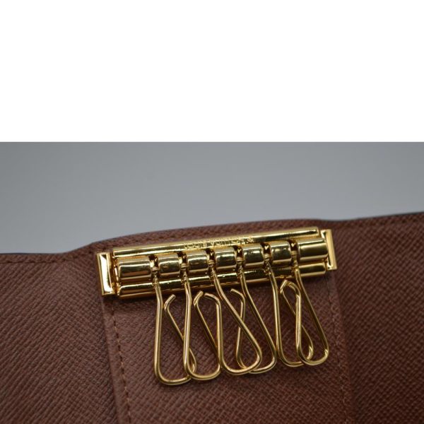 87226 5 Louis Vuitton Multicle Monogram Key Holder Brown