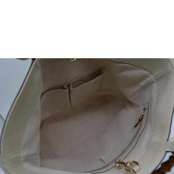 87355 5 Gucci Bamboo Straw Mesh Leather Hand Bag Khaki