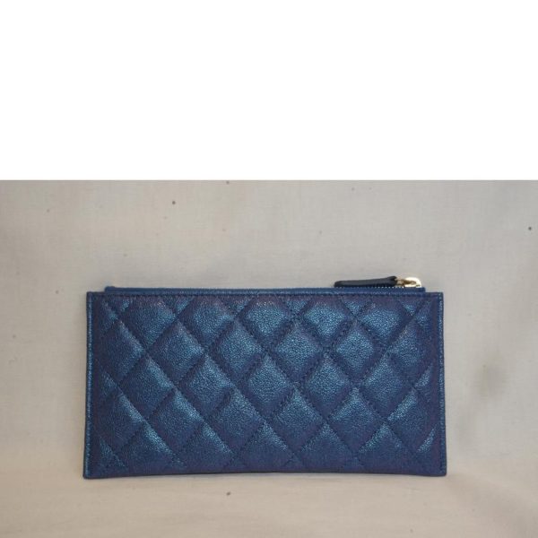 87430 2 Chanel Matelasse Melon Wallet Blue