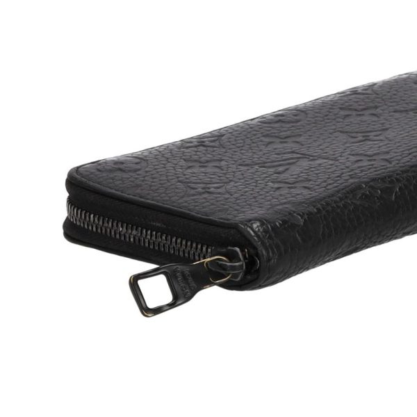 87441 4 Louis Vuitton Zippy Taurillon Wallet Black