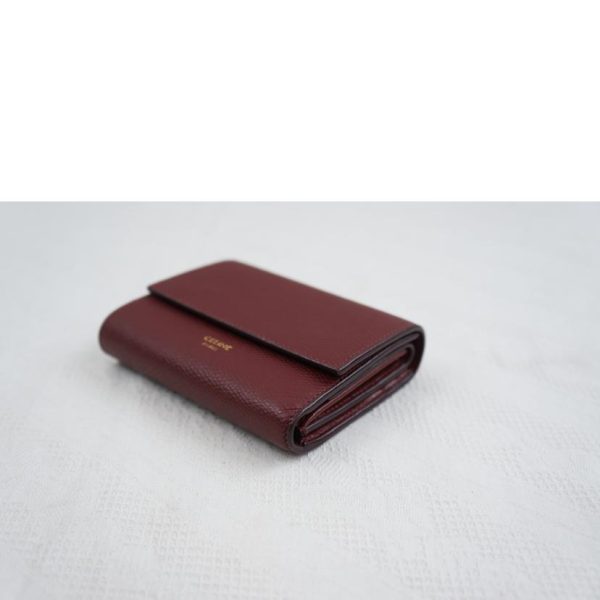 87607 3 Celine Compact Wallet Leather