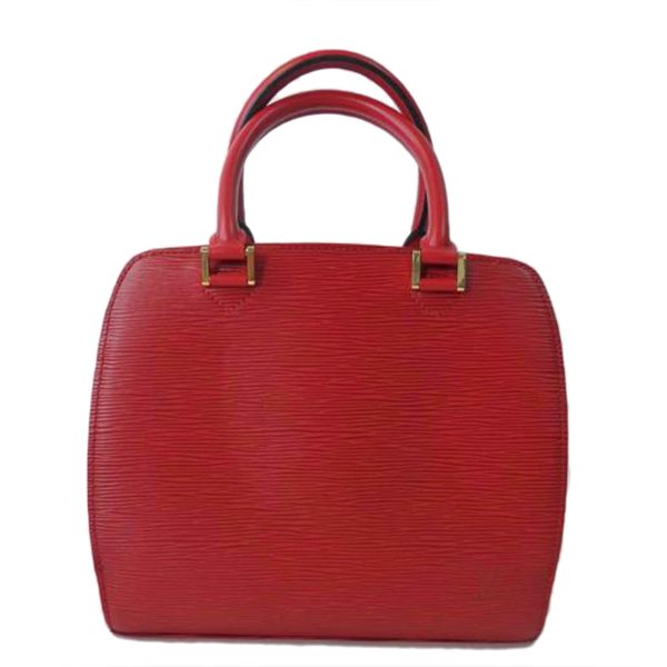 87645 1 Louis Vuitton Pont Neuf Epi Hand Bag Castilian Red