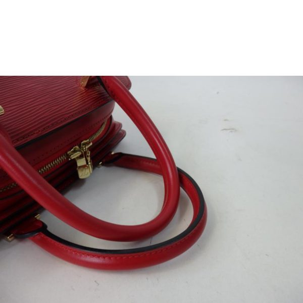 87645 4 Louis Vuitton Pont Neuf Epi Hand Bag Castilian Red