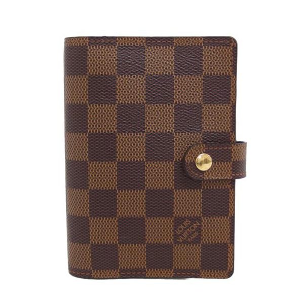 87650 1 Louis Vuitton Agenda PM Notebook Cover Damier Ebene Brown