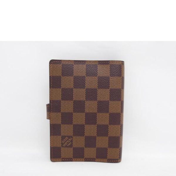 87650 2 Louis Vuitton Agenda PM Notebook Cover Damier Ebene Brown