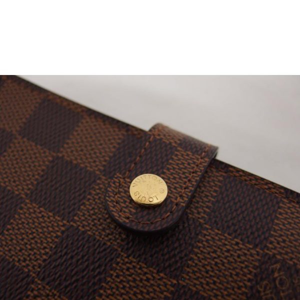 87650 5 Louis Vuitton Agenda PM Notebook Cover Damier Ebene Brown