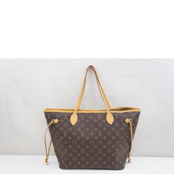 87669 2 Louis Vuitton Neverfull MM Tote Bag Monogram Brown