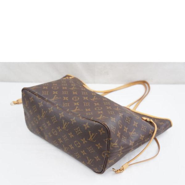 87669 4 Louis Vuitton Neverfull MM Tote Bag Monogram Brown