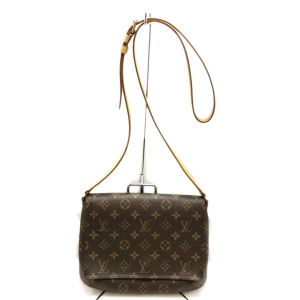 87688 1 Louis Vuitton Musette Tango Shoulder Bag Monogram Brown