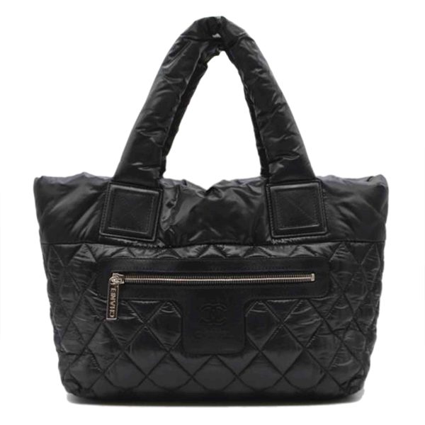 87893 1 Chanel Coco Cocoon Tote PM Bag Noir