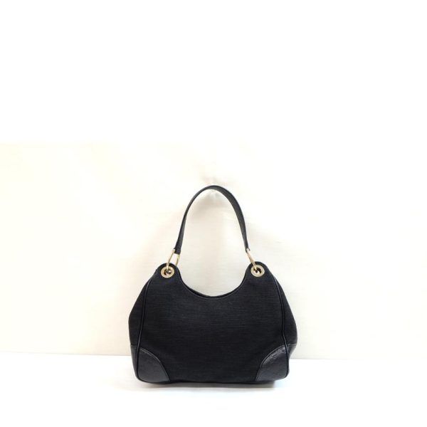 87922 2 Gucci Canvas Leather One Shoulder Bag