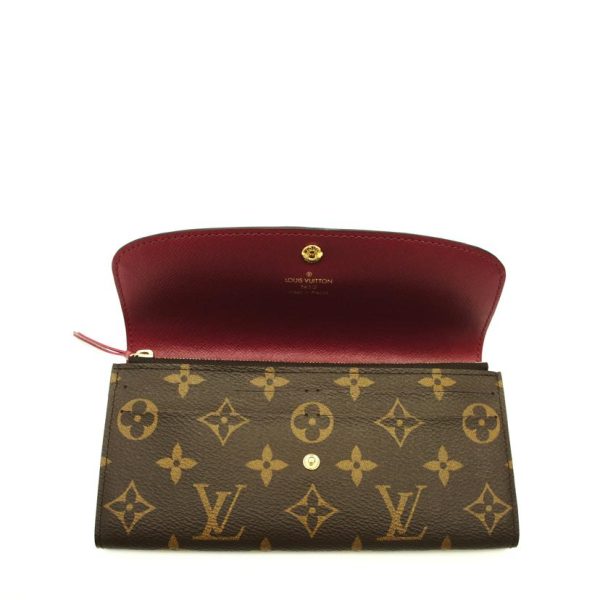 87923 6 Louis Vuitton Portefeuille Emily Monogram Wallet Fuchsia