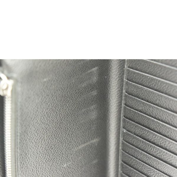 88062 13 Prada Saffiano Organizer Round Zipper Wallet Black