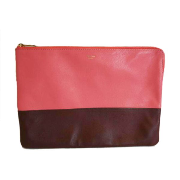 88246 1 Celine Clutch Pouch Bicolor Pink