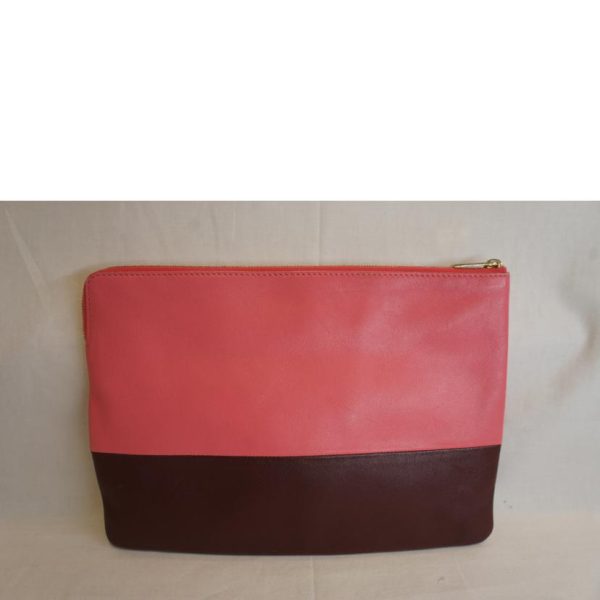 88246 2 Celine Clutch Pouch Bicolor Pink