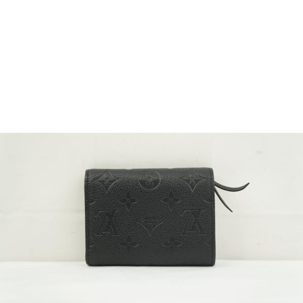 88255 2 Louis Vuitton Portefeuille Victorine Empreinte Wallet Noir