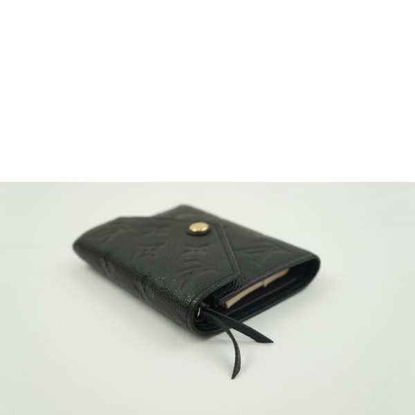 88255 3 Louis Vuitton Portefeuille Victorine Empreinte Wallet Noir