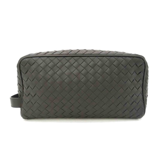 88287 1 Bottega Veneta Intrecciato Shoulder Bag Black