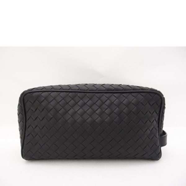 88287 2 Bottega Veneta Intrecciato Shoulder Bag Black