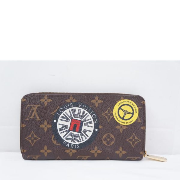 88316 2 Louis Vuitton Zippy Sticker Wallet Brown