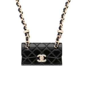 88483 1 Chanel V Stitch Chain Shoulder Bag Black