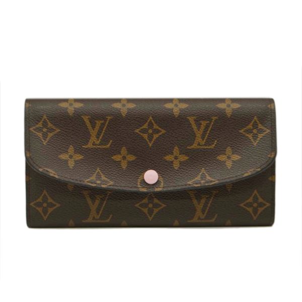 88582 1 Louis Vuitton Portefeuille Emily Wallet Monogram Rose Ballerine