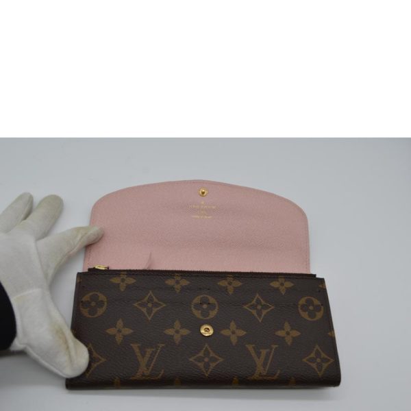 88582 4 Louis Vuitton Portefeuille Emily Wallet Monogram Rose Ballerine