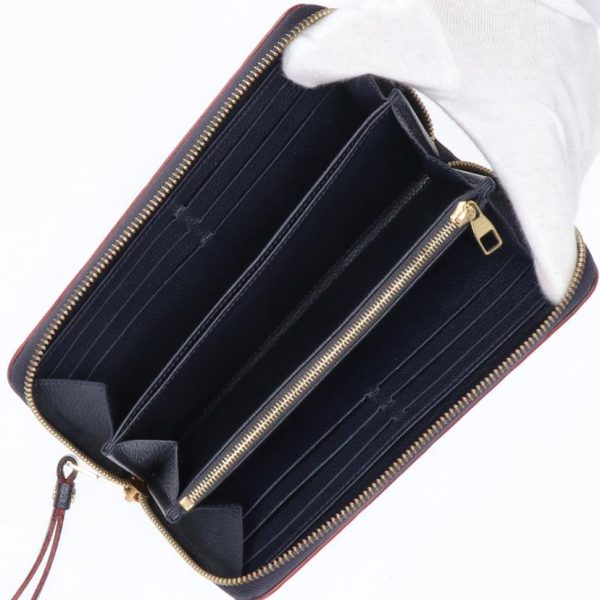 88588 4 Louis Vuitton Zippy Wallet Empreinte Wallet Black