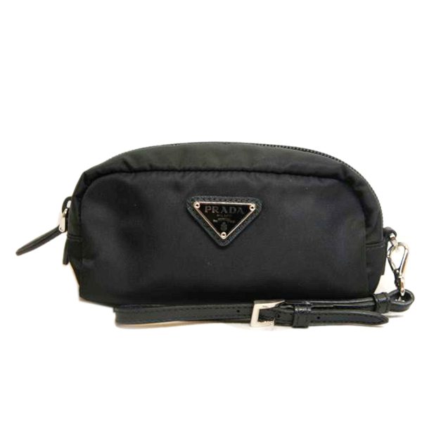 88642 1 Prada Nylon Pouch Vela Black