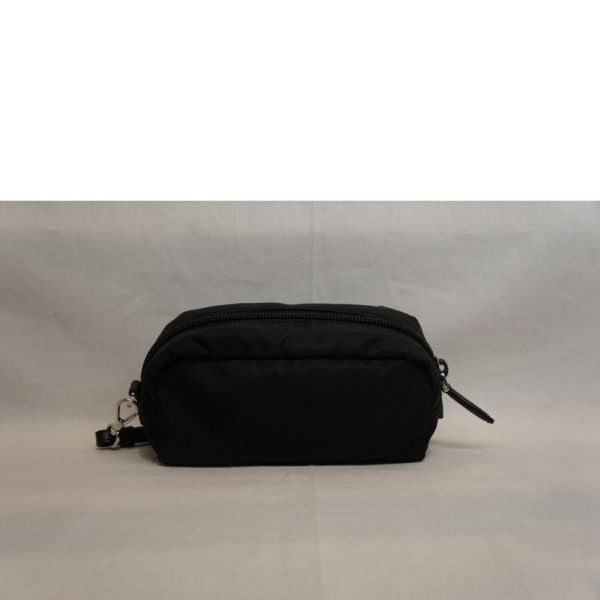 88642 2 Prada Nylon Pouch Vela Black