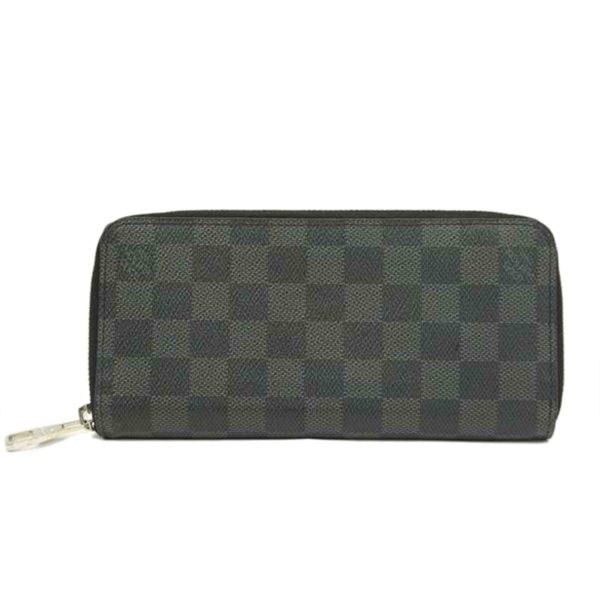 88644 1 Louis Vuitton Zippy Wallet Vertical Damier Graphite Bag Black