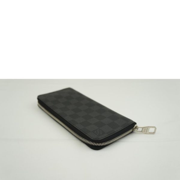 88644 3 Louis Vuitton Zippy Wallet Vertical Damier Graphite Bag Black