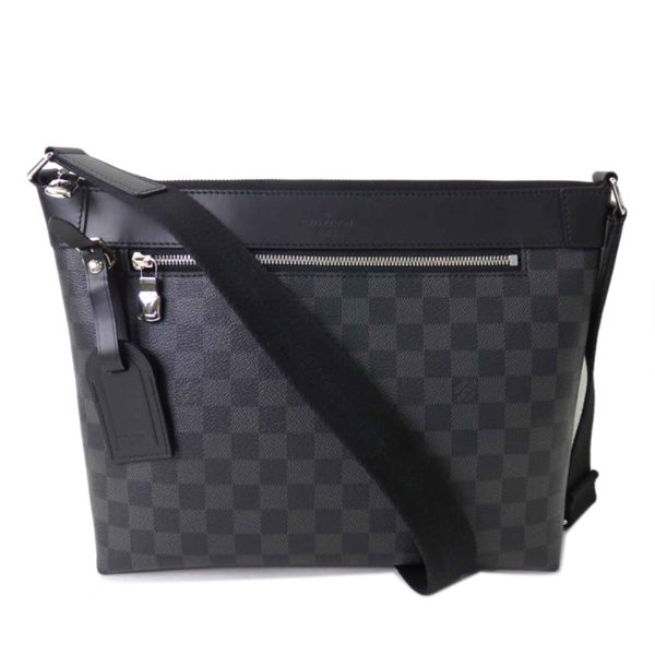 89098 1 Louis Vuitton Mick MM NM Bag Damier Graphite Gray