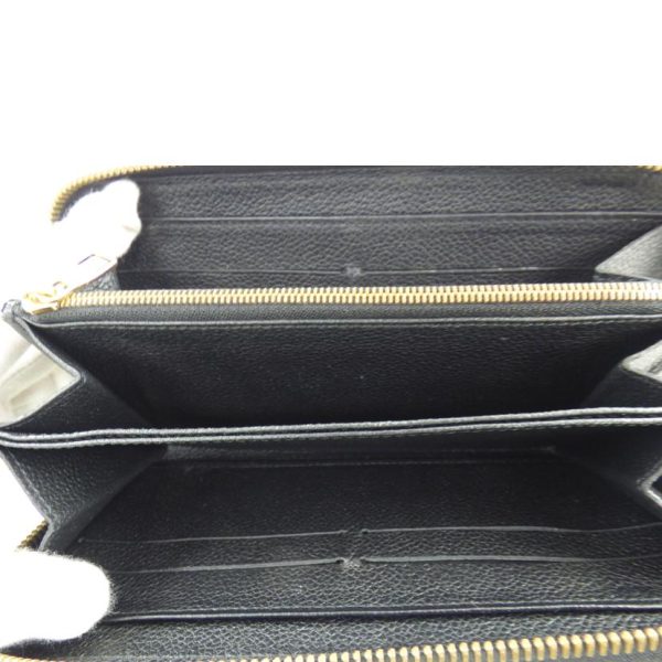 89154 4 Louis Vuitton Old Model Zippy Wallet Empreinte Wallet Noir