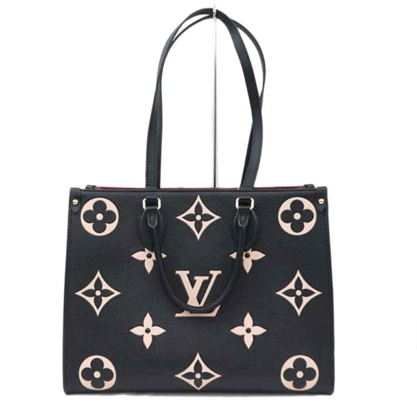 89210 1 Louis Vuitton On The Go MM Empreinte Tote Bag Black