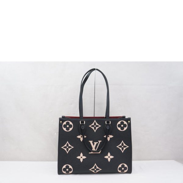 89210 2 Louis Vuitton On The Go MM Empreinte Tote Bag Black