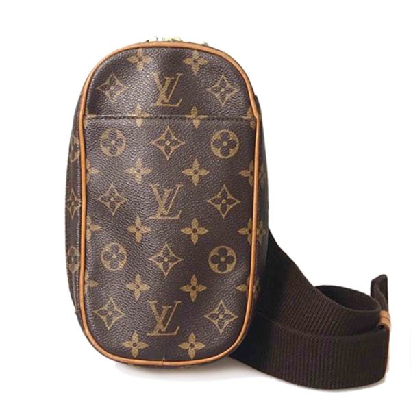 89222 1 Louis Vuitton Pochette Ganju Monogram Pouch Brown