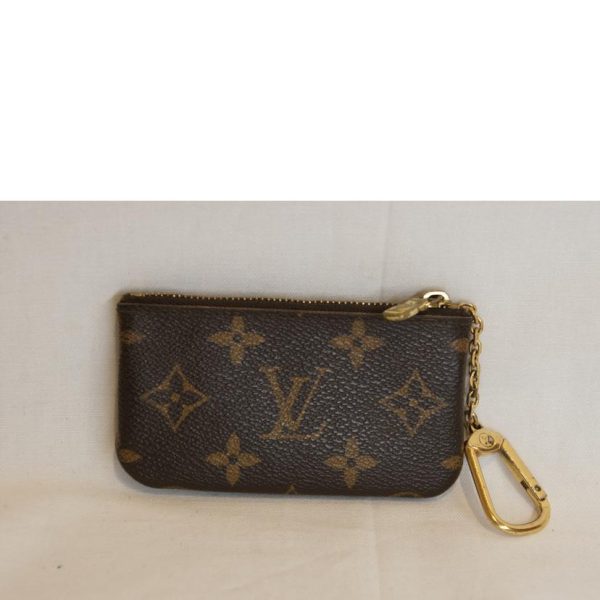 89229 2 Louis Vuitton Pochette Cle Key Pouch Brown