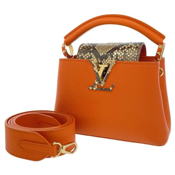 8924940 01 Louis Vuitton Capucines Mini Handbag Python