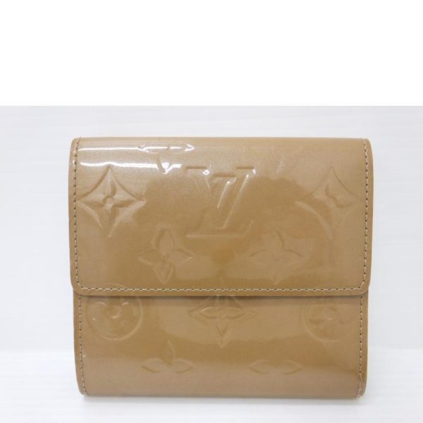 89308 2 Louis Vuitton Portomone Bier Cult Credit Vernis Wallet Brown