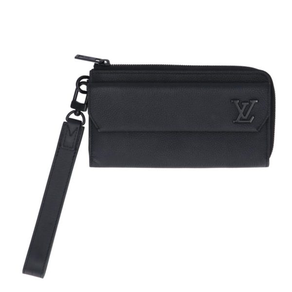 89401 1 Louis Vuitton Aerogram Zippy Wallet Handbag Noir Black