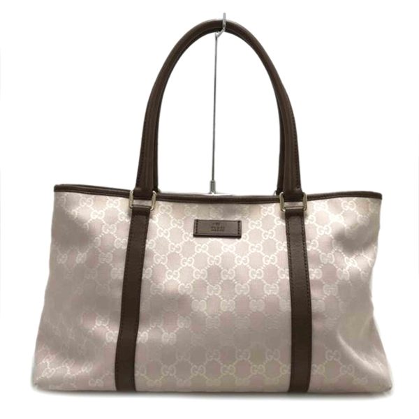 89422 1 Gucci GG Canvas Tote Bag Beige