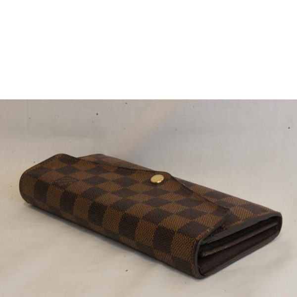 89434 3 Louis Vuitton Portefeuil Sala Damier Wallet Brown