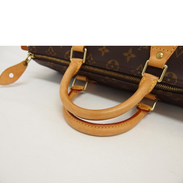 89463 4 Louis Vuitton Speedy 35 Monogram Handbag Brown