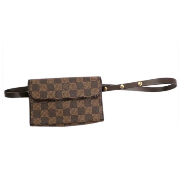 89494 1 Louis Vuitton Pochette Florentine Damier Clutch Bag Brown