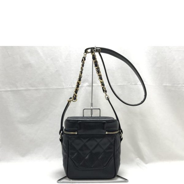 89507 2 Chanel Caviar Skin Vanity Shoulder Bag