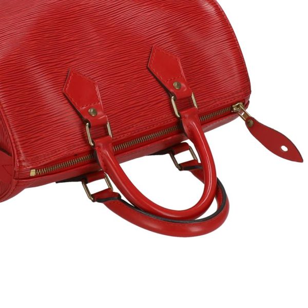 89547 3 Louis Vuitton Speedy 30 Epi Handbag Castilian Red