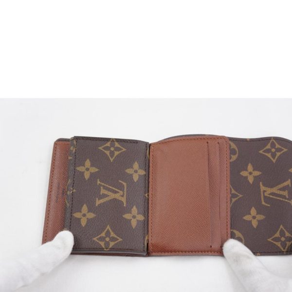 89586 5 Louis Vuitton Portefeuil Helene Monogram Wallet Brown